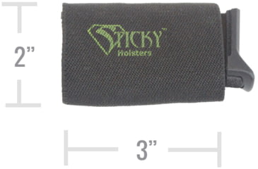 Image of Sticky Holsters Belt Slider, 1 Pack, Black, Belt Slider