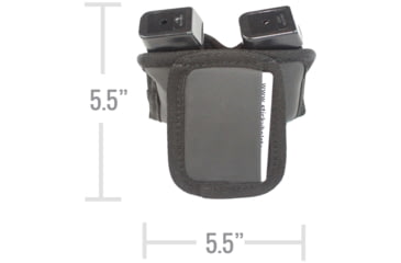 Image of Sticky Holsters Dual Mag Pouch Dsmp, Black, Dual Mag Pouch DSMP