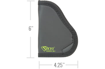 Image of Sticky Holsters MD-1 Holster, Rug LC9/380, SCCY Cpx, CZ Rami, Keltec PF9/P11, Ambidextrous, Black, Medium, MD-1