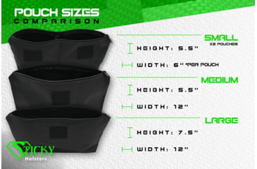 Image of Sticky Holsters Roll Out Range Bag Pouch, Small, RANGE BAG SM
