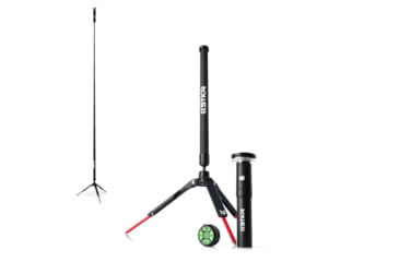 Image of STKR Concepts Fli PRO Telescoping Canopy Light, 8 Foot Extention, Removable Flashlight, Black, 12679