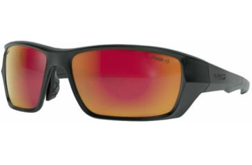 Image of STNGR Alpine Ballistic Sunglasses, Matte Black/Red Mirror, Medium/Large, CQ-V3I1-U02L