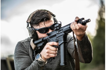 Image of STNGR Hi-Speed Ballistic Sunglasses, Matte Black/Smoke, Medium/Large, XF-VEYJ-IIDL