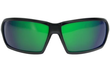 Image of STNGR Ridge Ballistic Sunglasses, Matte Black/Green Mirror, Large, OS-YN4Z-7TE8