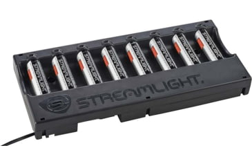 Image of Streamlight 8-Unit Bank Charger w/Batteries, Charger Type - 120V/100V AC, Black, 20234