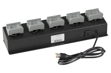 Image of Streamlight 5-Unit Bank Charger, 120V AC, USB HAZ-LO Headlamp, Black, 61469