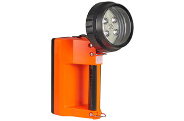 Image of Streamlight E-Flood LiteBox 1,500 Lumen Rechargeable Lantern, 12V DC Vehicle Mount System with Direct Wire Rack and Shoulder Strap, Orange, 45805