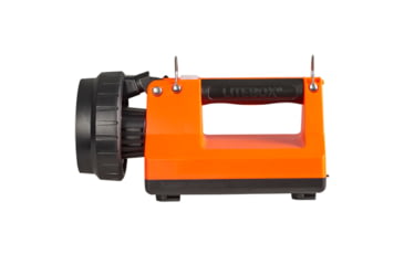 Image of Streamlight E-Flood LiteBox 1,500 Lumen Rechargeable Lantern, 12V DC Vehicle Mount System with Direct Wire Rack and Shoulder Strap, Orange, 45805