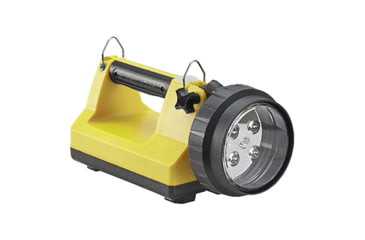 Image of Streamlight E-Flood LiteBox 1,500 Lumen Rechargeable Lantern, 12V DC Vehicle Mount System with Direct Wire Rack and Shoulder Strap, Yellow, 45825