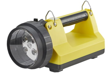 Image of Streamlight E-Flood LiteBox 1,500 Lumen Rechargeable Lantern, 12V DC Vehicle Mount System with Direct Wire Rack and Shoulder Strap, Yellow, 45825