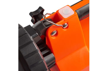 Image of Streamlight E-Spot FireBox 1,500 Lumen Rechargeable Lantern with Blue Taillight LEDs, 120V AC/12V DC Standard System with Shoulder Strap &amp; Mounting Rack, Orange, 45861