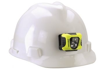 Image of Streamlight Enduro Pro - with 3 AAA alkaline batteries, rubber hard hat strap, elastic head strap, 3M Dual Lock - Box, Black/Yellow, 61422