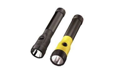 Image of Streamlight PolyStinger LED Flashlight with Steady Charger and PiggyBack Holder, Black, Yellow