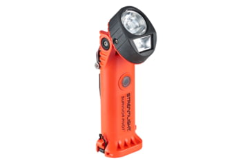 Image of Streamlight Survivor Pivot USB LED Flashlight, Alkaline, 325 Lumens, Orange, 91800
