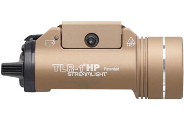 Image of Streamlight TLR-1 HP 1000 Lumens High-Candela Rail-Mounted Strobing LED Tactical Light, CR123A, FDE, 59151