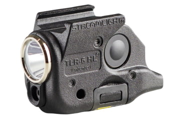 Image of Streamlight TLR-6 HL 300 Lumens LED Weapon Light, Lithium Ion, Black, Glock 43X/48, Green Laser, 69355