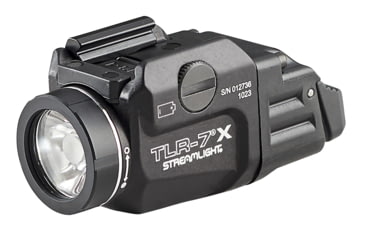 Image of Streamlight TLR-7 X USB Multi-Fuel, Low-Profile, Rail-Mounted Light w/Interchangeable Rear Paddle Switches, Black, 69455