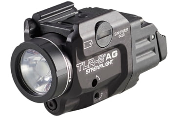 Image of Streamlight TLR-8 A Weapon Light and Laser, High Switch Mounted on TLR-8A, CR123A, Green Beam, 500 Lumens, Black, 69433