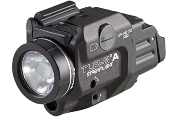 Image of Streamlight TLR-8 A Weapon Light and Laser, High Switch Mounted on TLR-8A, CR123A, Red Beam, 500 Lumens, Black, 69413