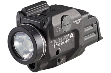 Image of Streamlight TLR-8 A Weapon Light and Laser, Low Switch Mounted on TLR-8A, CR123A, Red Beam, 500 Lumens, Black, 69412