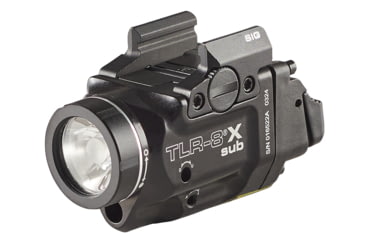 Image of Streamlight TLR-8 Sub For SIG P365/XL LED Weapon Light w/ Red Laser, CR123A Lithium, White, 500 Lumens, Black, 69417
