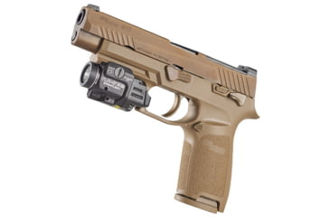 Image of Streamlight TLR-8A A Weapon Light and Laser, Both High and Low Switch Mounted on TLR-8A, CR123A, Green Beam, 500 Lumens, Black, 69434