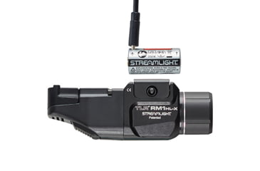 Image of Streamlight TLR RM 1 HL-X USB 1000 Lumens Weapon Light System, SL-B9 Rechargeable, with Key Kit, Mounting Hardware, Straight Momentary Pressure Switch, And USB-C Cord, Black, 69483