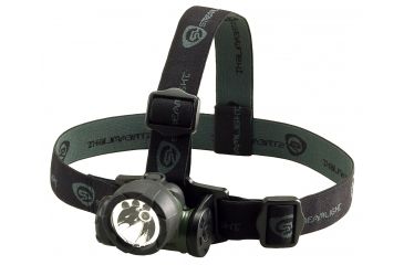 Image of Streamlight Trident Green LED 3AAA Headlamp, Black/Green - 61051
