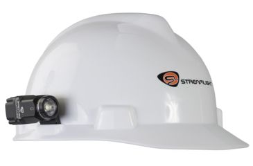 Image of Streamlight Vantage Ii Helmet-Mounted Light, Industrial Use, Bracket Kit, 350 Lumen White Led, Cr123A Lithium Battery, 69336