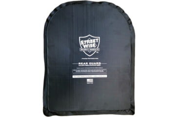 Image of StreetWise Security Products Rear Guard Ballistic Shield 10x13 in, Black, SWRG02US