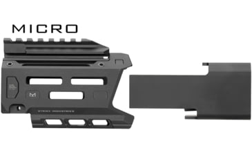 Image of Strike Industries Aluminum Handguard for CZ Scorpion 3+ Micro, Black, SI-CEVO-3PLUS-MHG-BK