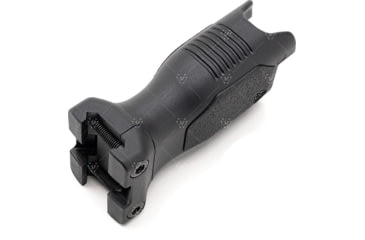 Image of Strike Industries Angled Vertical Long Grip with Cable Management for 1913 Picatinny Rail, Black, SI-AR-CMAG-RAIL-L-BK