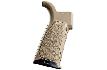 Image of Strike Industries AR Overmolded Enhanced Pistol Grip, 15 Degree, SI-AR-OMPG-15-FDE, FDE, One Size, SI-AR-OMPG-15-FDE