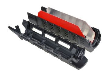 Image of Strike Industries Carbine Length Handguard with Heat Shield, Red, SI-STRIKE-HG-CBK-RED