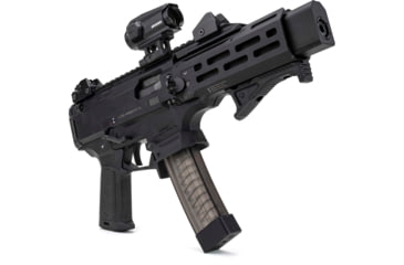 Image of Strike Industries Overmolded Enhanced Pistol Grip for CZ Scorpion EVO, Black, SI-CEVO-OMEPG-BK