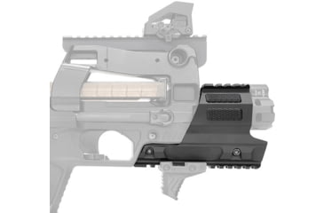 Image of Strike Industries FN PS90 Modular Chassis Aluminum Picatinny Short Handguard, 6.89in, Black, SI-SMC-90-SHG-BK