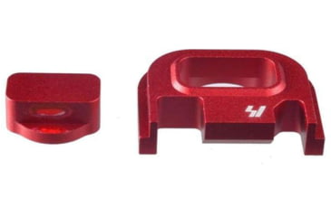 Image of Strike Industries Slide Cover Plate, Glock GEN 1-5, V1, Anodized, Red, One Size, SI-GSP-V1-RED