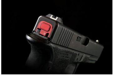 Image of Strike Industries Slide Cover Plate, Glock GEN 1-5, V1, Anodized, SI-GSP-V1-RED, Red, One Size, SI-GSP-V1-RED