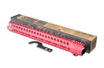 Image of Strike Industries AR-15 M-Lok Handguard Rail, 17in, Red, One Size, SI-STRIKERAIL-17-RED