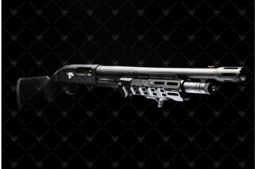 Image of Strike Industries Valor of Action 10 M-Lok Handguard for Mossberg 500, 12ga, 6061 Aluminum, Black, One Size, SI-VOA-M500HG-BK