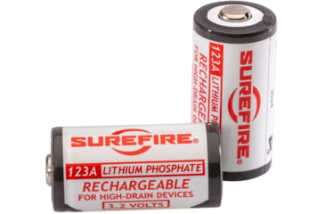 Image of SureFire 123A Lithium Iron Phosphate Rechargeable 2 Batteries, SFLFP123