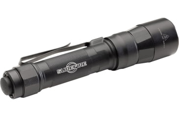 Image of SureFire TURBO Series 18650/123 Everyday Carry Flashlight Dual-Output High-Candela LED Flashlight, Hard Anodized, Black, EDC2-DFT-BK