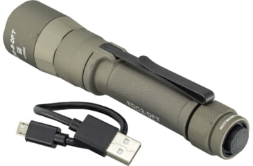 Image of SureFire TURBO Series 18650/123 Everyday Carry Flashlight Dual-Output High-Candela LED Flashlight, Hard Anodized, Tan, EDC2-DFT-TN