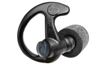 Image of SureFire EP10 Sonic Defenders Ultra Max Full-Block Foam-Tipped Earplugs - 1 Pair, Black, Medium EP10-BK-MPR