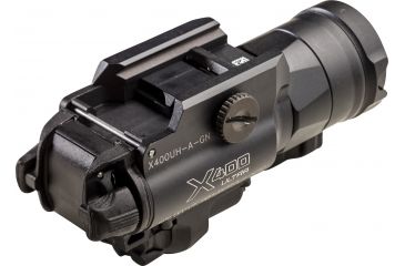 Image of SureFire MasterFire Ultra-High-Output White LED + Green Laser WeaponLight, 1000 Lumens, 505 Nm Green Laser, Z-Xbc Push/Toggle SwitchSwitch, Black, X400UH-A-GN