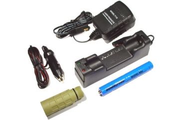 Image of SureFire KR1-HA Rechargeable Kit with Olive Drab Hard Anodized Body Adapter