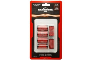 Image of SureFire 123A 3 Volt Lithium Battery Box, 6 Batteries, SF6-BC
