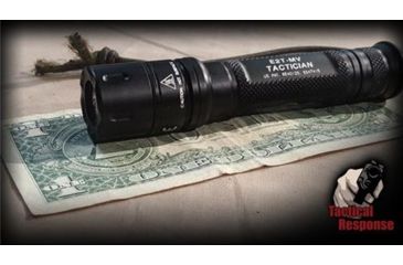 Image of SureFire Tactician LED Flashlight, CR123A, White, 800 Lumens, Black, E2T-MV