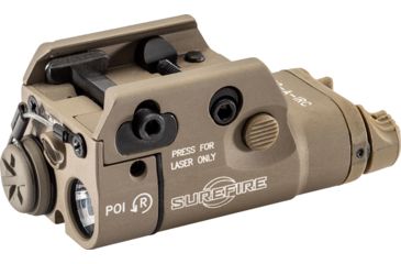 Image of SureFire XC2 Weapon Light, 300 mW IR LED, 7 mW 850 nm IR Laser Sight, 1.5V, Wedge Lock Universal Rail Mount, Tan, XC2-A-IRC-TN