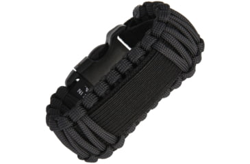 Image of Survco Tactical Para Cord Watch Band Black, Construction, 550 Paracord, WATCH BAND BLACK